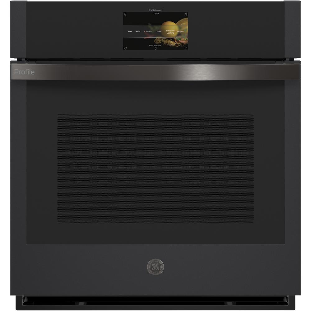 GE Profile 27 in. Smart Single Electric Smart Wall Oven with Convection SelfCleaning in Black