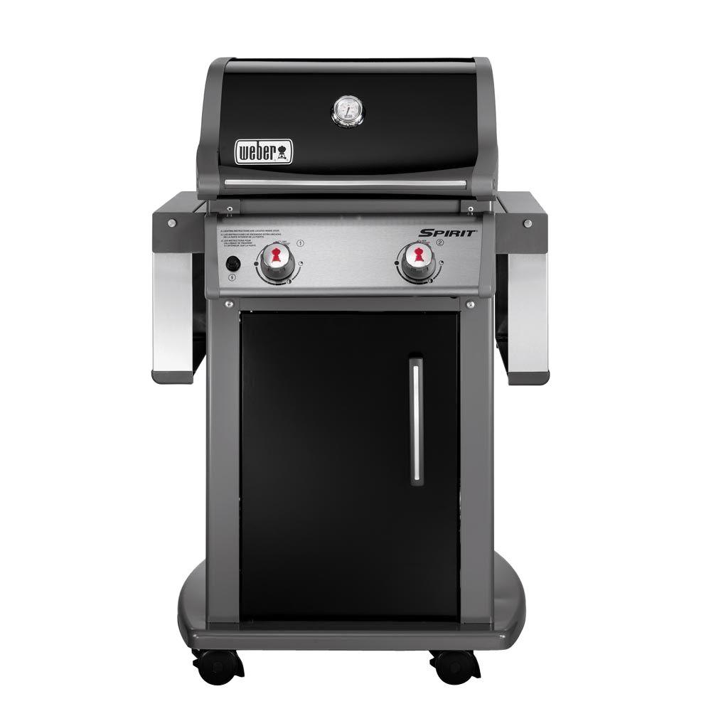 Weber Spirit E-210 2-Burner Propane Gas Grill in Black with Built ...