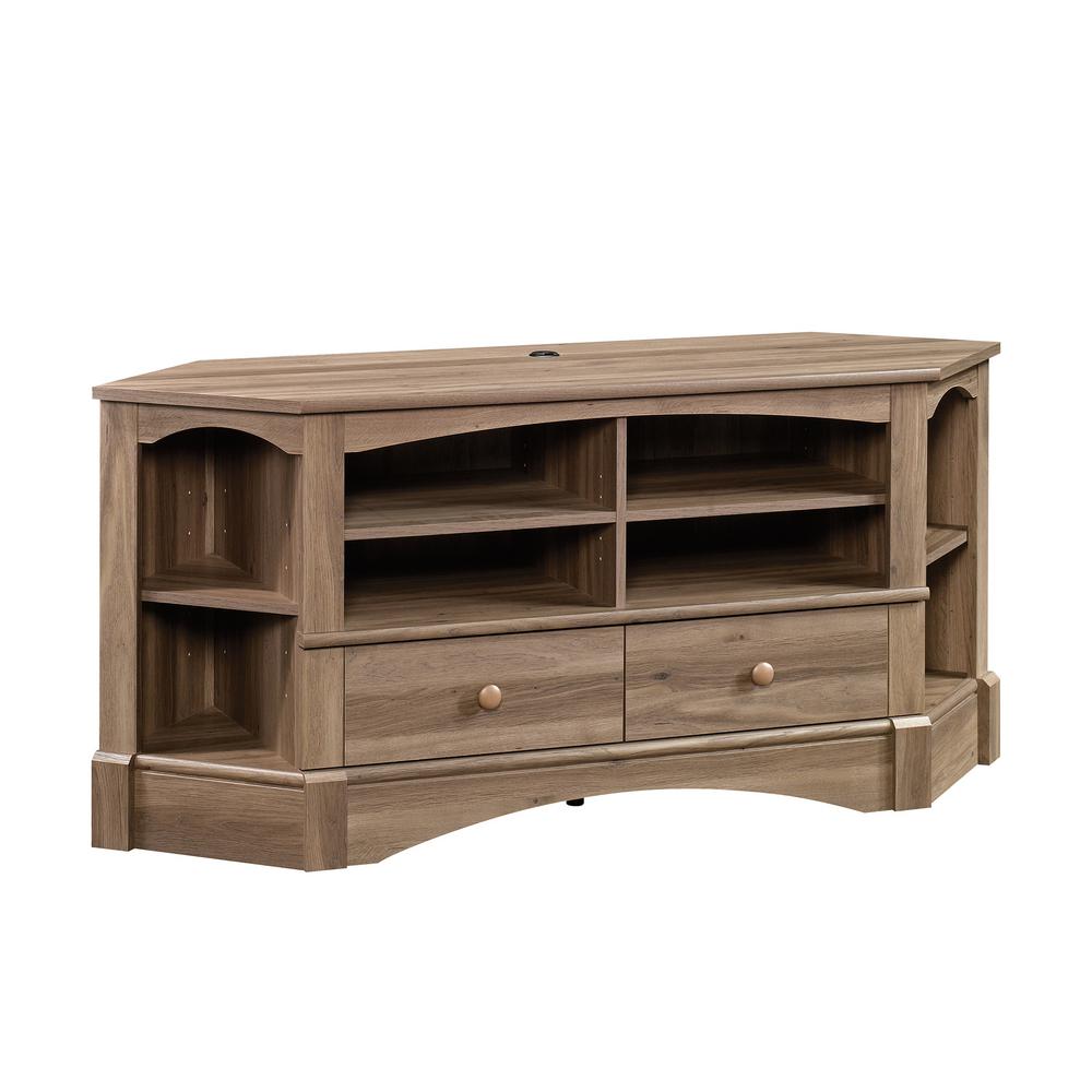 Sauder Harbor View Salt Oak Corner Entertainment Credenza Sauder Harbor View Salt Oak Corner Entertainment Credenza