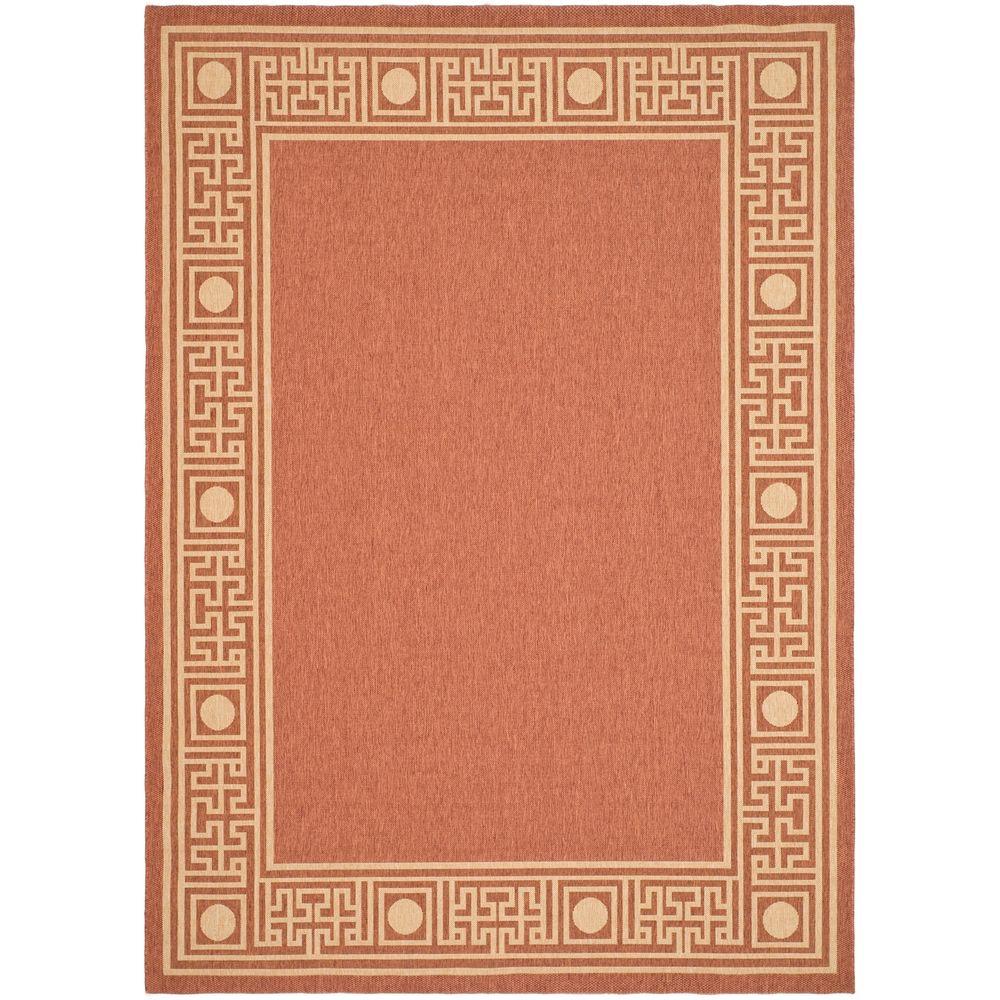 Safavieh Courtyard Rust/Sand 5 ft. x 8 ft. Indoor/Outdoor Area RugCY5143A5 The Home Depot