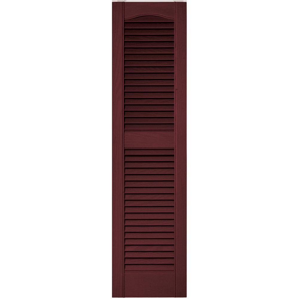 Builders Edge 12 in. x 48 in. Louvered Vinyl Exterior ... Builders Edge 12 in.