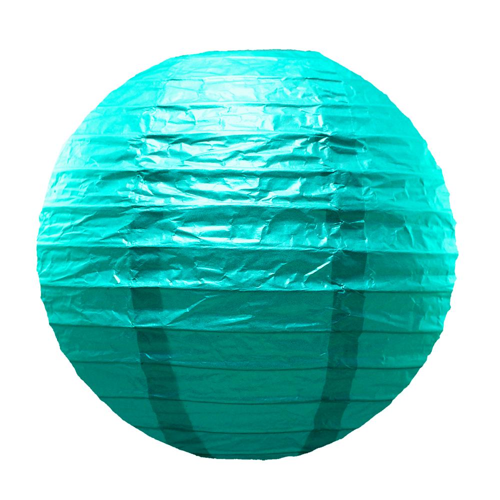 turquoise paper lanterns