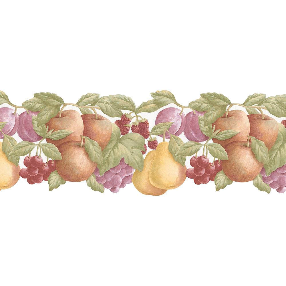 Norwall Double Die Cut Fruit Wallpaper Border-FK78452DC - The Home Depot