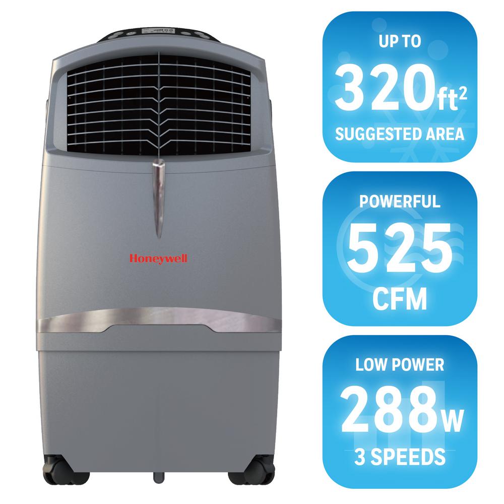 Honeywell 63 Pt 525 Cfm 3 Speed Indoor Portable Evaporative Air Cooler With Remote Control 1561