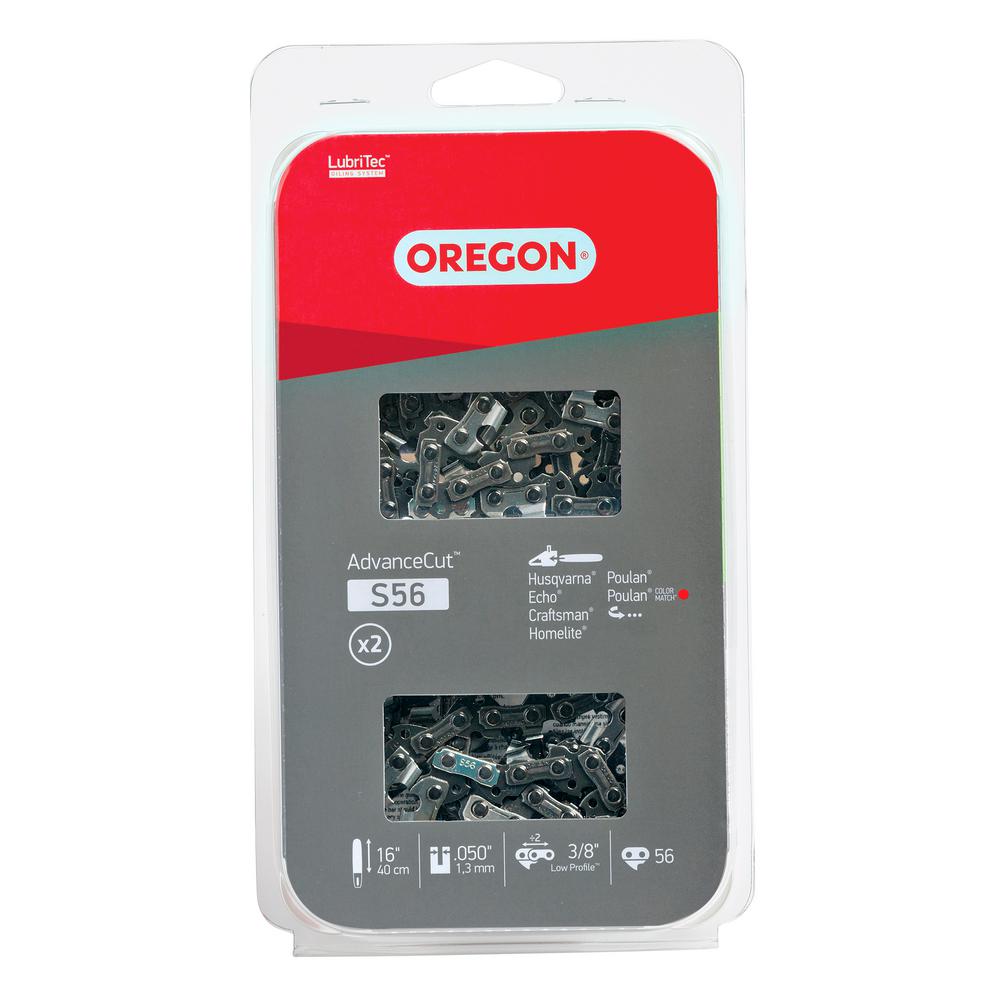 Oregon 16 in. Chainsaw Chain (2Pack)S56T The Home Depot