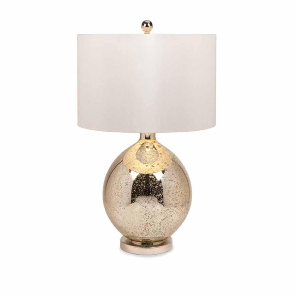 gold mercury glass table lamp
