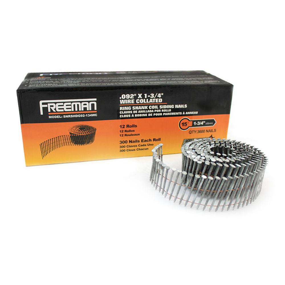 Freeman 21/2 in. x 0.92 in. 15Degree Wire Collated Galvanized Ring