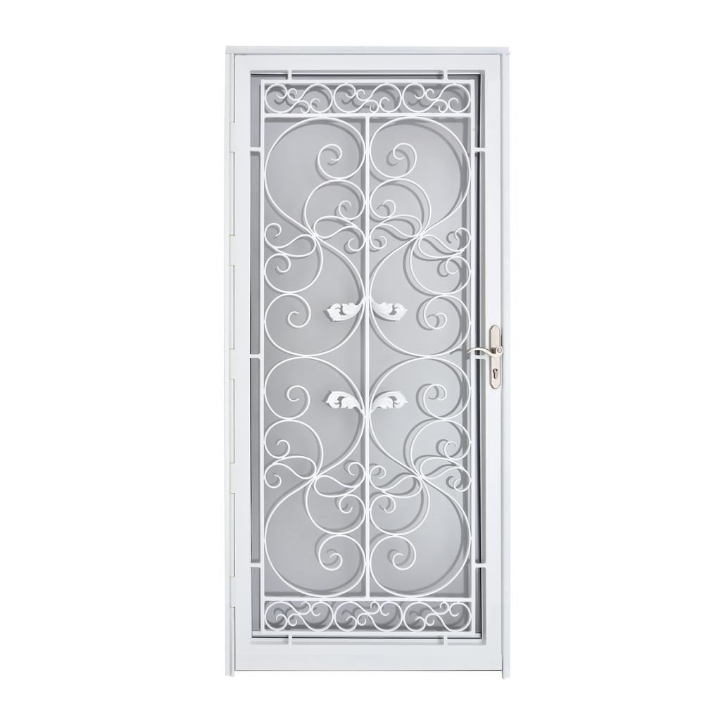 Grisham 36 In X 80 In 368 Series Bella Wrought Iron White