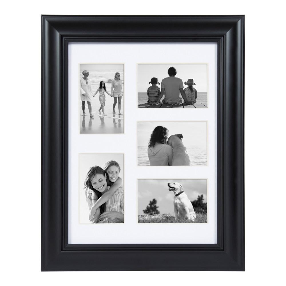 Designovation Dalat 12 In X 16 Matted To 5 4 6 Designovation Dalat 12 In X 16 Matted To 5 4 6 Black Picture Frame 214175 The Home Depot