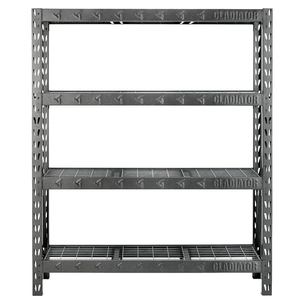 18 In Gladiator Garage Shelves Racks Storage The 4 Shelf 60 In W X 72 H 18