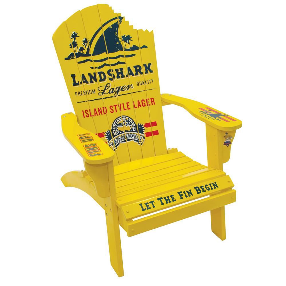 Margaritaville LandShark Lager Solid Wood Adirondack Chair ...