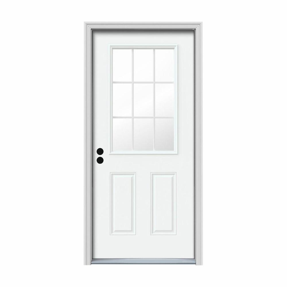 Home Depot All 9 Lite In Swing Exterior Doors With Home Depot All 9 Lite In Swing Exterior Doors With