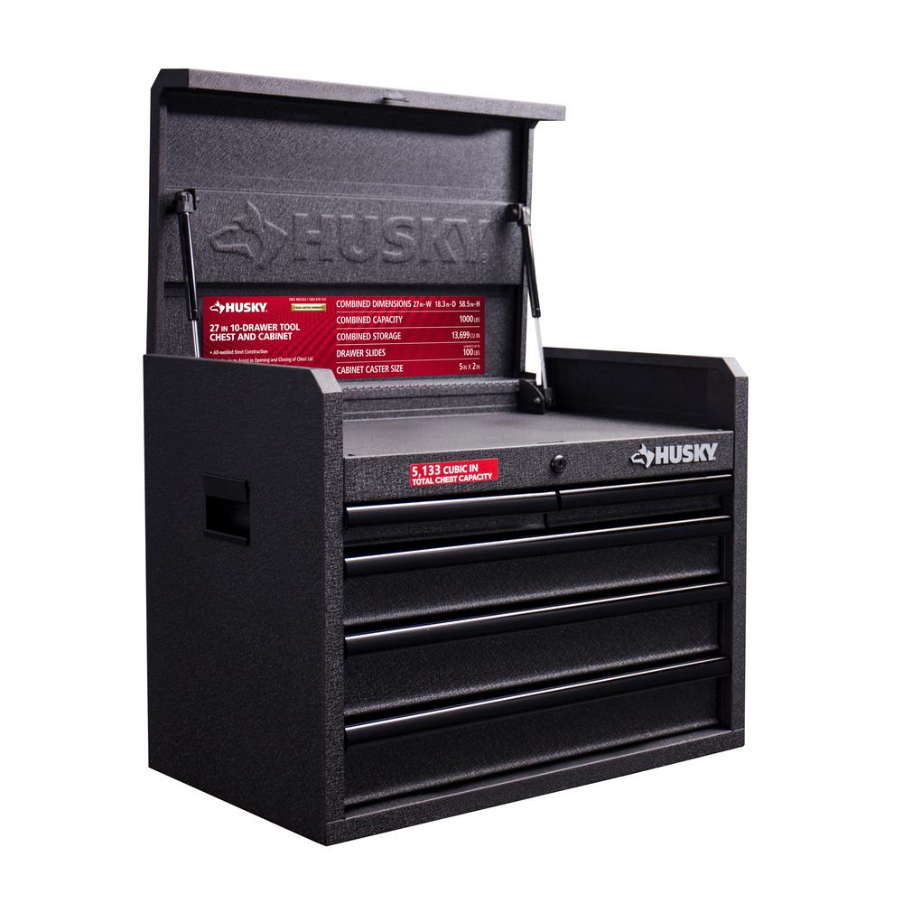 Husky 26 In W 5 Drawer Tool Chest In Textured Black Uac H 26005