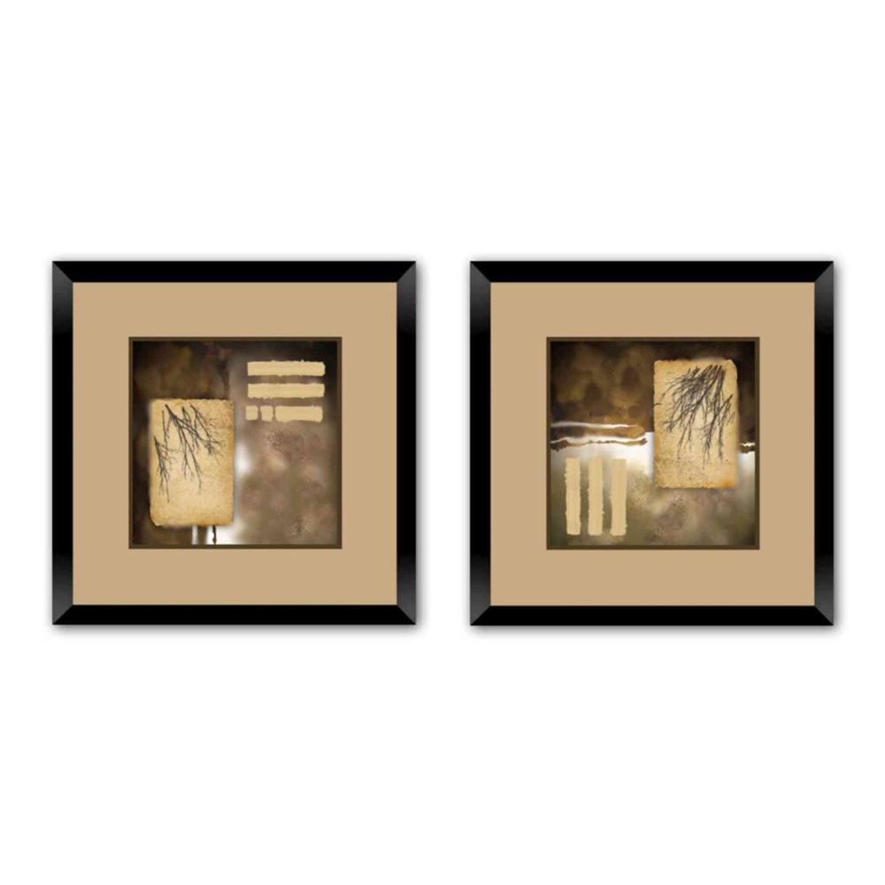 PTM Images 18 in. x 18 in. "Fall Frenzy" DoubleMatted Framed Wall Art (Set of 2)110239 The