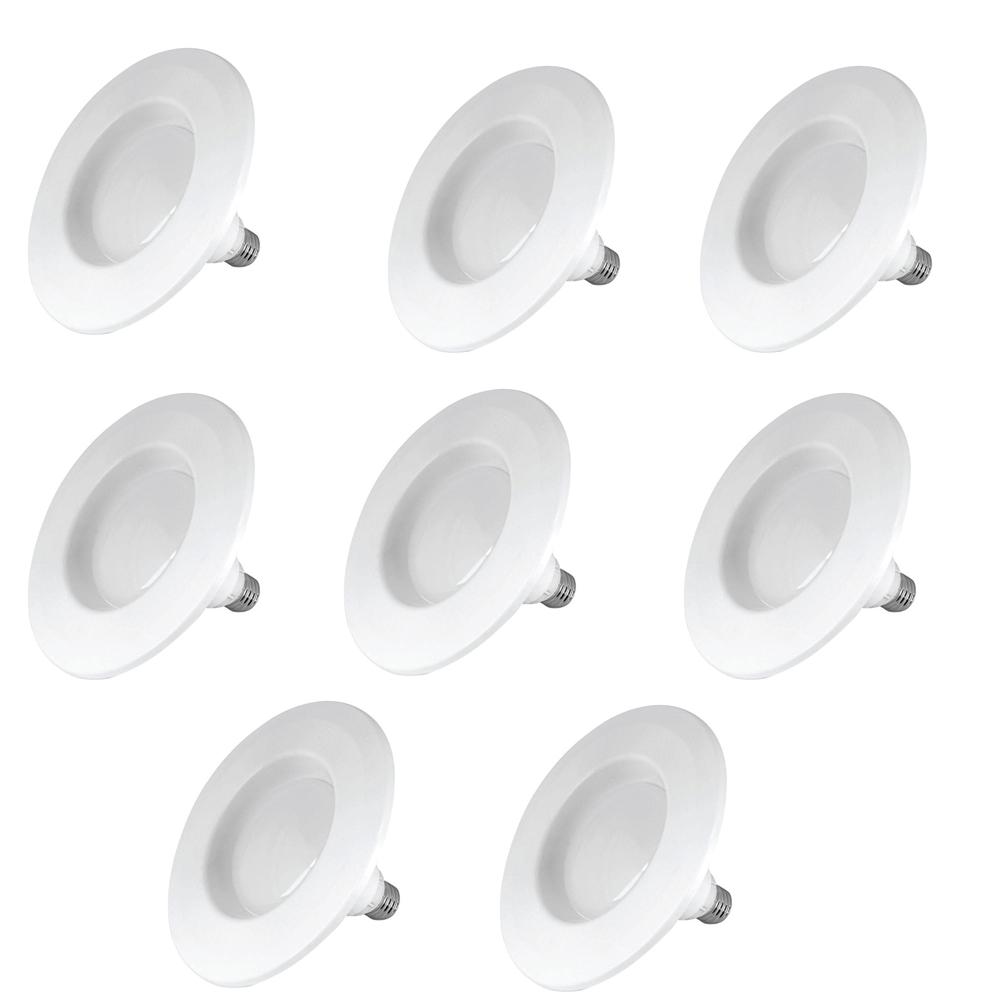 Feit Electric InstaTRIM 4 In 45W Equivalent Soft White 2700K R20   White Feit Electric Led Bulbs Ledr4 827 Med 2 4 64 1000 