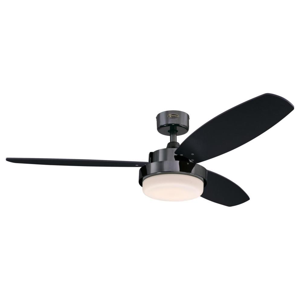 Westinghouse Alloy Led 52 In Integrated Led Gun Metal Ceiling Fan With Light Kit And Remote Control