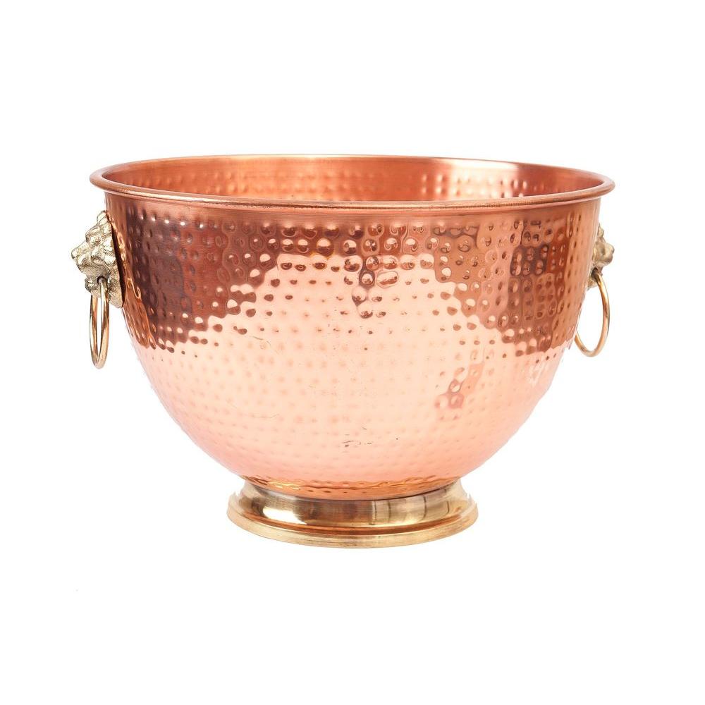 Old Dutch 5 Gal Decor Copper Lion S Head Beverage Cooler 880 The Decor Copper Lion S Head Beverage Cooler