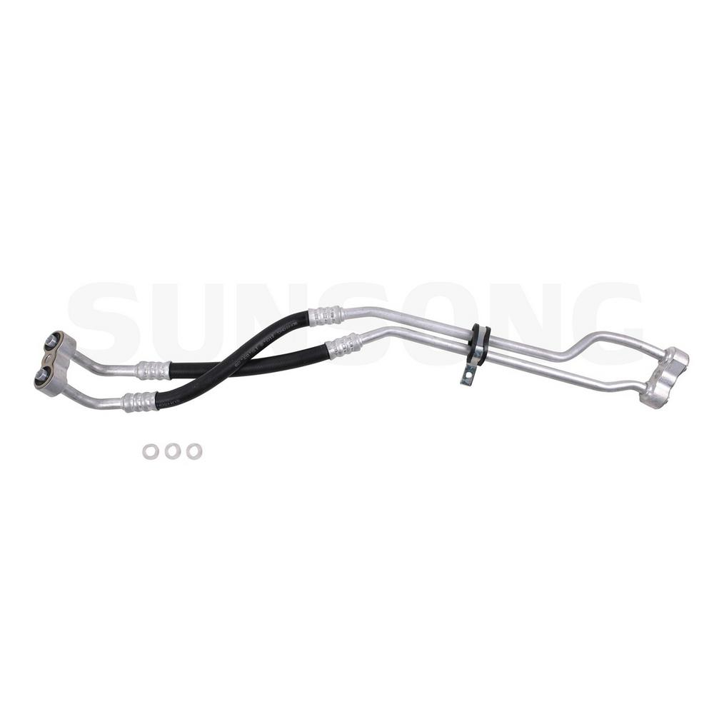 Sunsong Engine Oil Cooler Hose Assembly Inlet and Outlet Assembly To