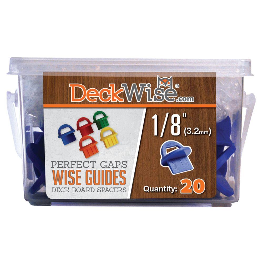 DeckWise WiseGuides 1/8 in. Gap Deck Board Spacer for Hidden Deck Fasteners (20Count)SPCR1/8