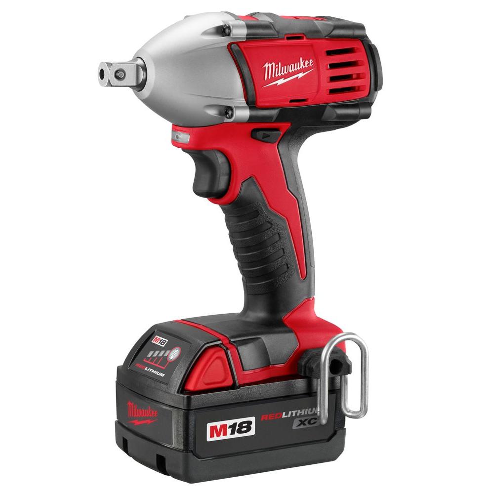 Milwaukee M18 18-Volt Lithium-Ion 1/2 in. Cordless Compact Impact ...