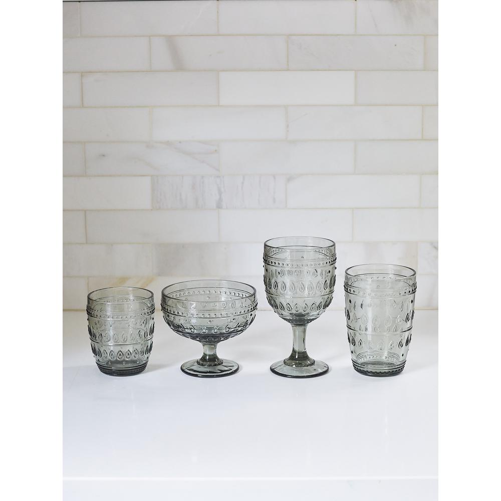 Euro Ceramica Fez 4 Piece 13oz Grey Footed Compote Glass Set Gl Fz81169g The Home Depot,Perennial Flowers Full Sun