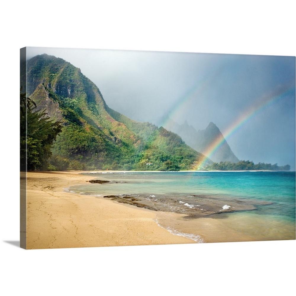 Kauai Island Hawaii Ocean Landscape Nature Photography Canvas Print Art Decor