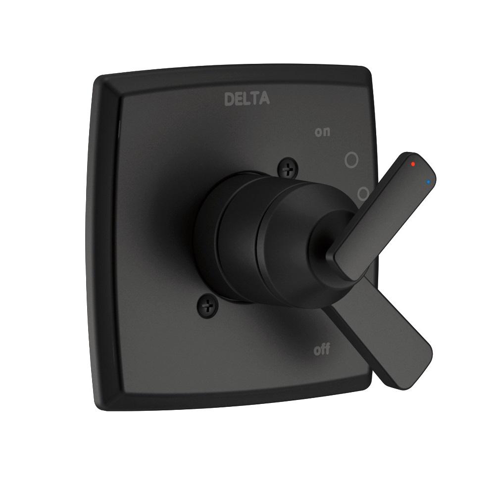 Delta Ashlyn 1Handle Wall Mount Valve Faucet Trim Kit in Matte Black