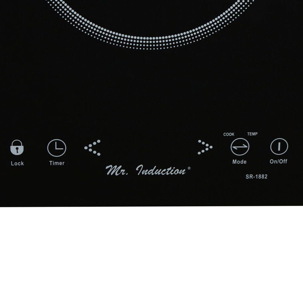 Spt 1650 Watt Countertop Built In Induction Cooktop In Black With