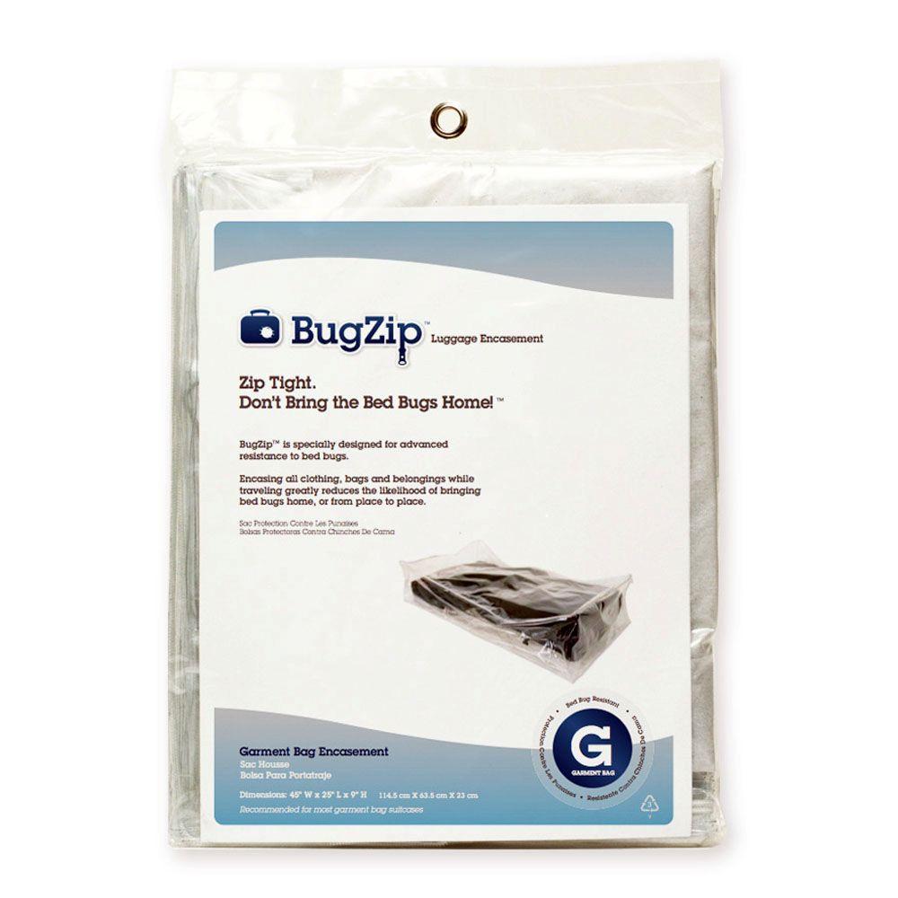 BugZip Garment Bag Size Bed Bug Resistant Suitcase and Clothing