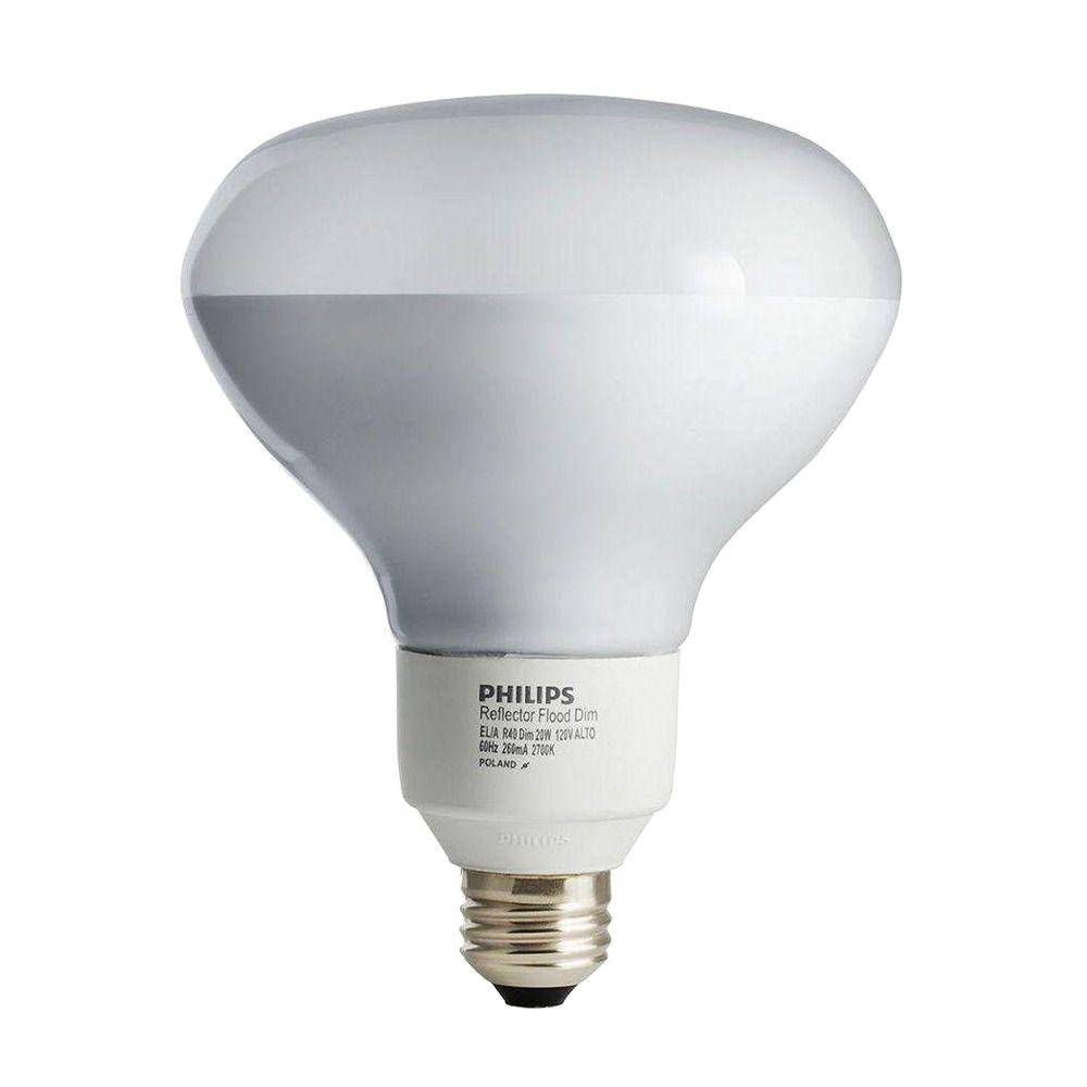 Philips 65W Equivalent Soft White (2700K) R30 Dimmable CFL Flood Light