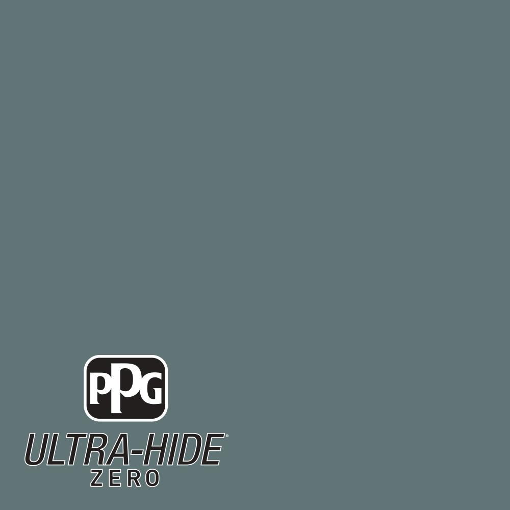 Ppg 1 Gal Hdpcn21d Ultra Hide Zero Dark Teal Woods Satin Interior Paint