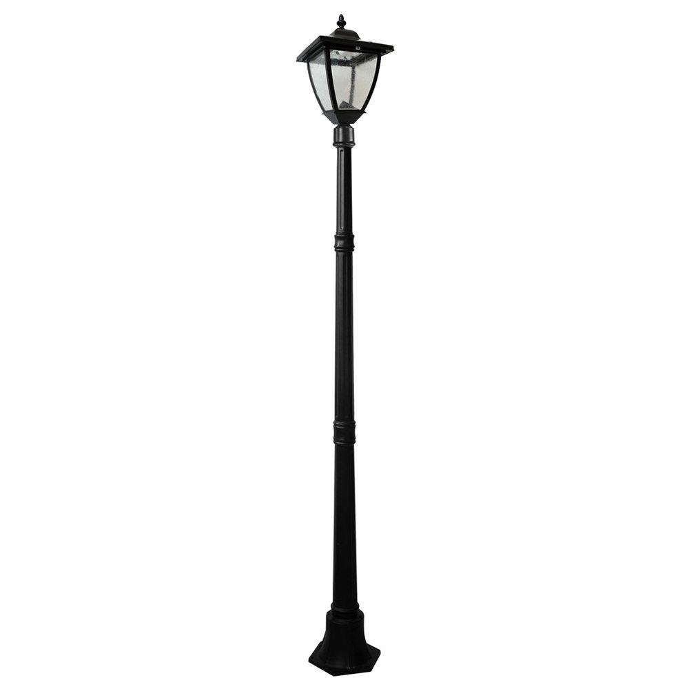 Nature Power Bayport 72 in. Outdoor Black Solar Lamp Post with Super Bright Natural White LED was $104.68 now $74.77 (29.0% off)