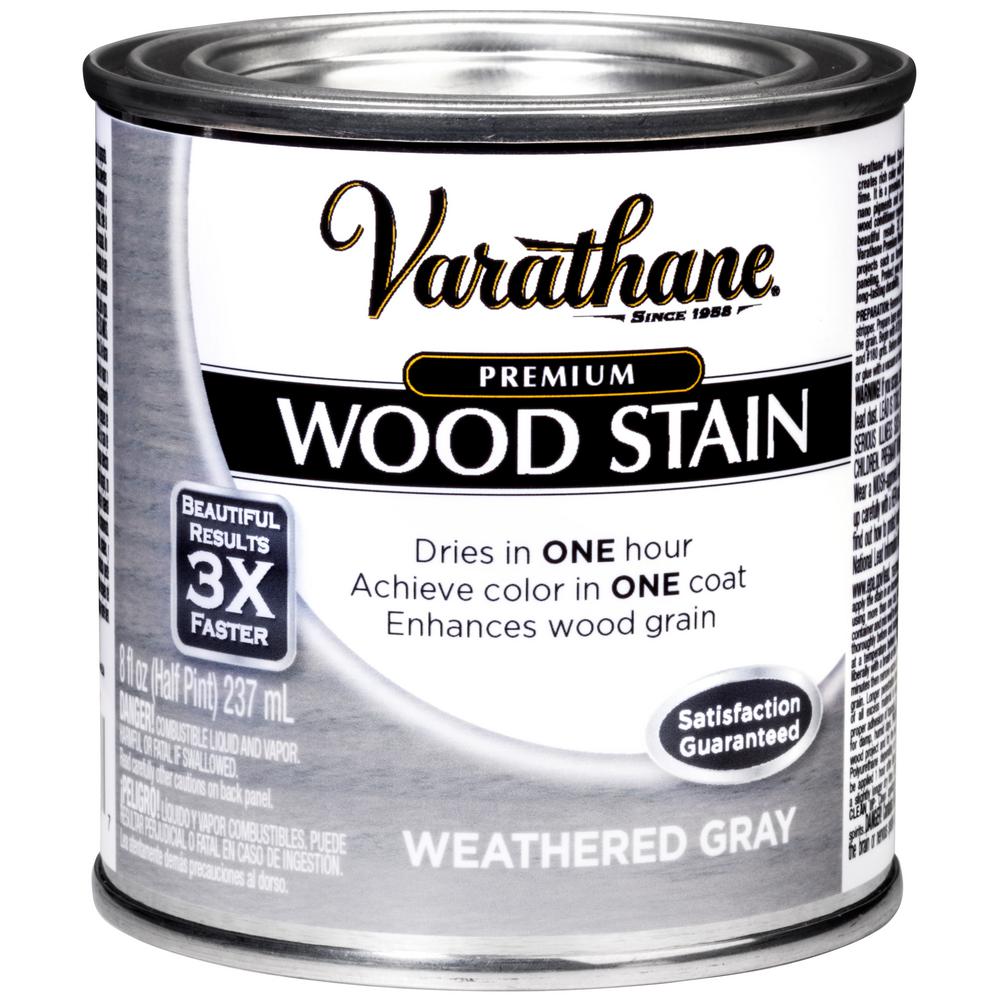 Varathane 8 Oz Weathered Gray Premium Fast Dry Interior Wood Stain 4 Pack