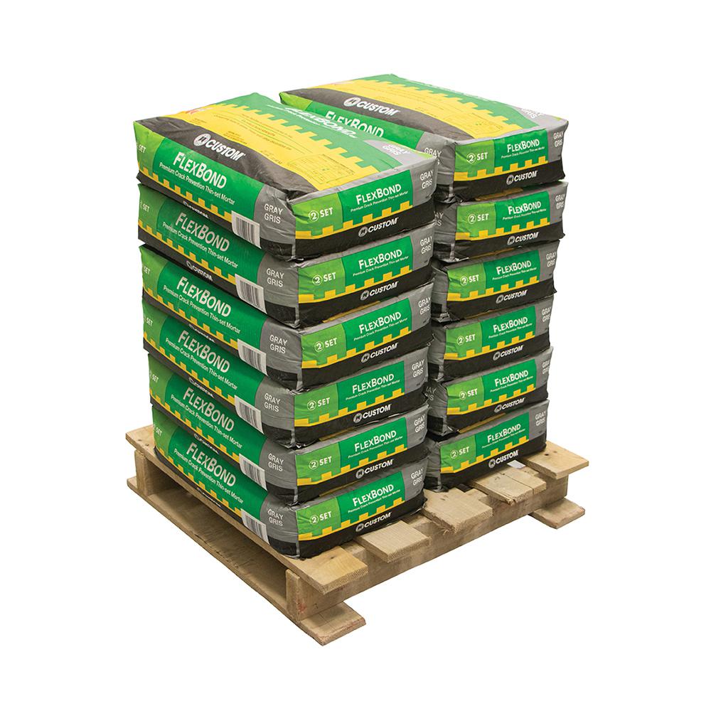 Custom Building Products FlexBond Gray 50 lbs. Fortified ThinSet