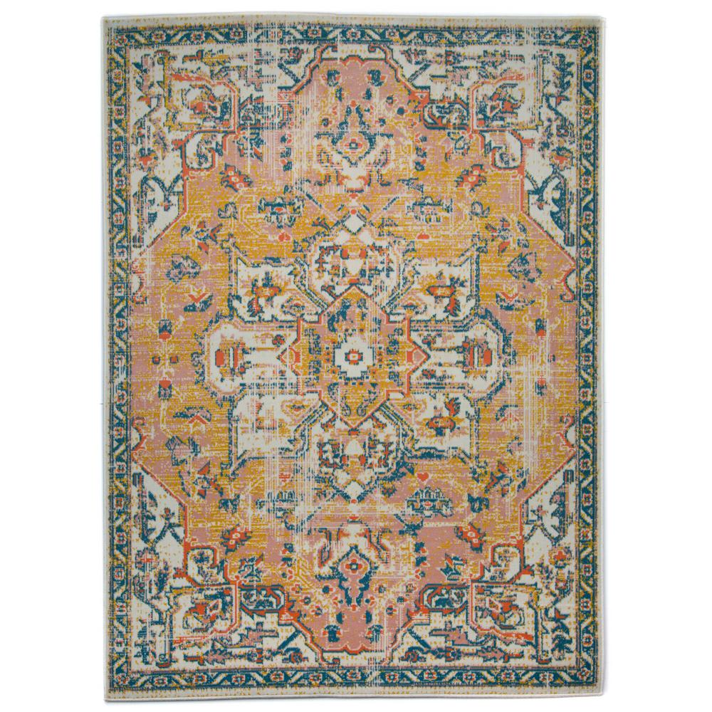 BALTA Derya Burnt Orange 5 ft. x 7 ft. Oriental Area Rug3005432 The