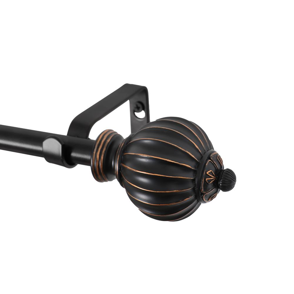 Utopia Alley 48 In 86 In Adjustable Single Curtain Rod With