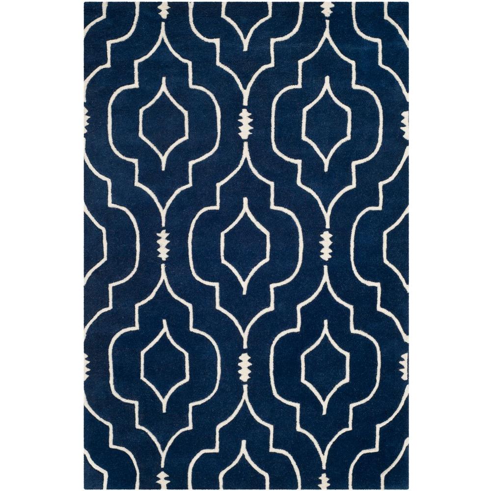 Safavieh Chatham Dark Blue Ivory 3 Ft X 5 Ft Area Rug CHT736C 3 The safavieh-chatham-dark-blue-ivory-3-ft-x-5-ft-area-rug-cht736c-3-the