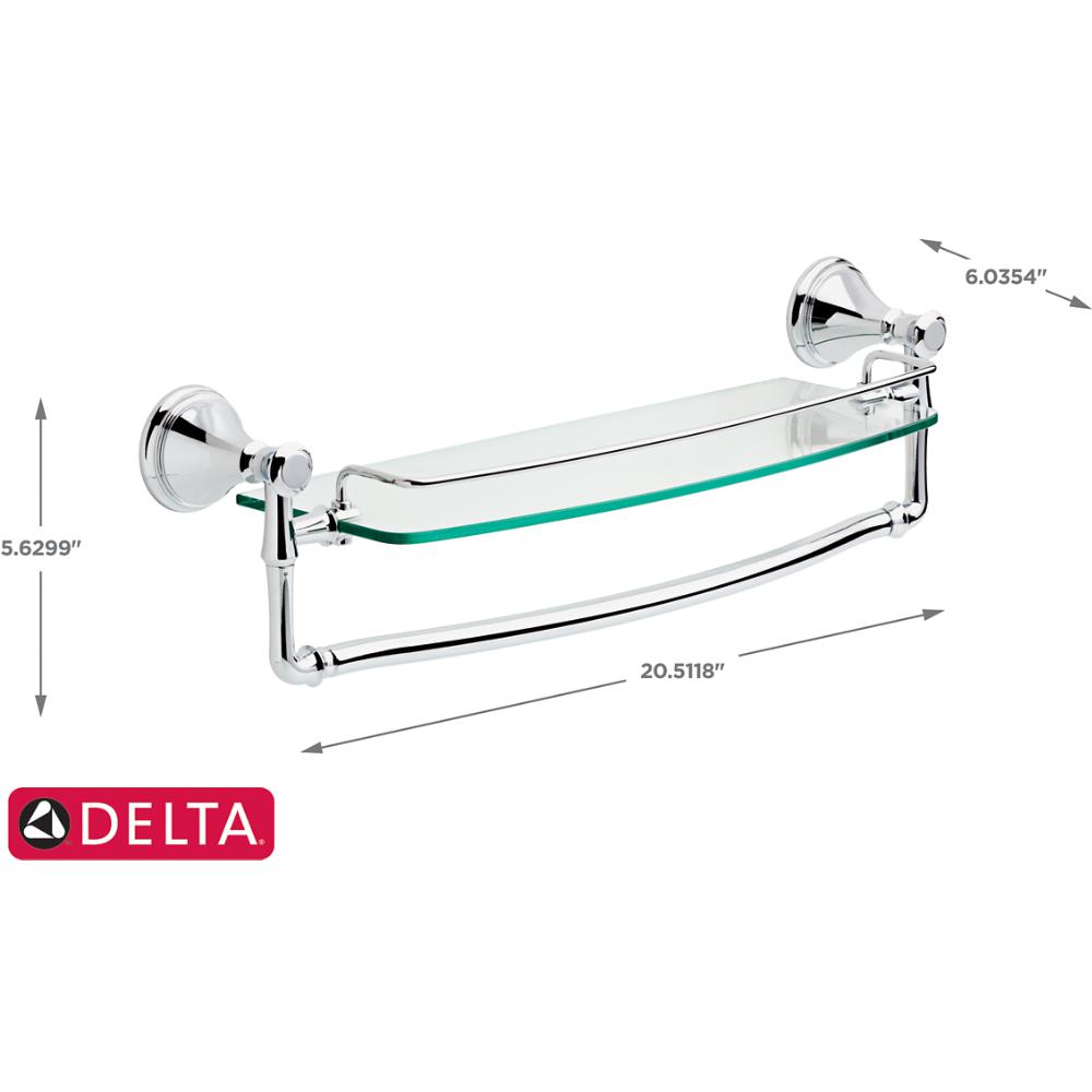 Delta Cassidy 18 In Glass Bathroom Shelf With Towel Bar Chrome 79710 The Home Depot - 18 Glass Bathroom Shelf Delta Cassidy 18 In Glass Bathroom Shelf With Towel Bar Chrome 79710 The Home Depot - 18 Glass Bathroom Shelf