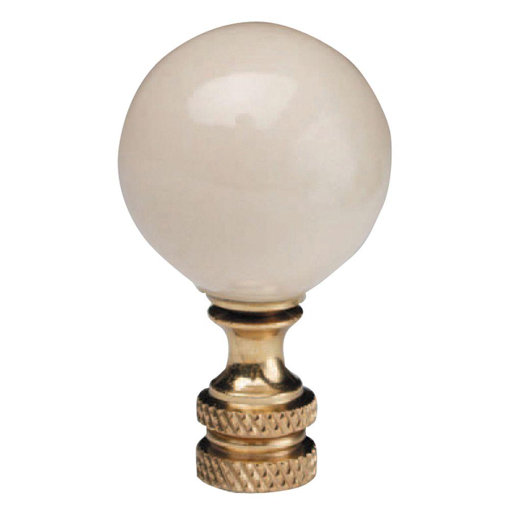 Mario Industries Ivory Ceramic Ball Lamp Finial Pc64 124 The Home Mario Industries Ivory Ceramic Ball Lamp Finial