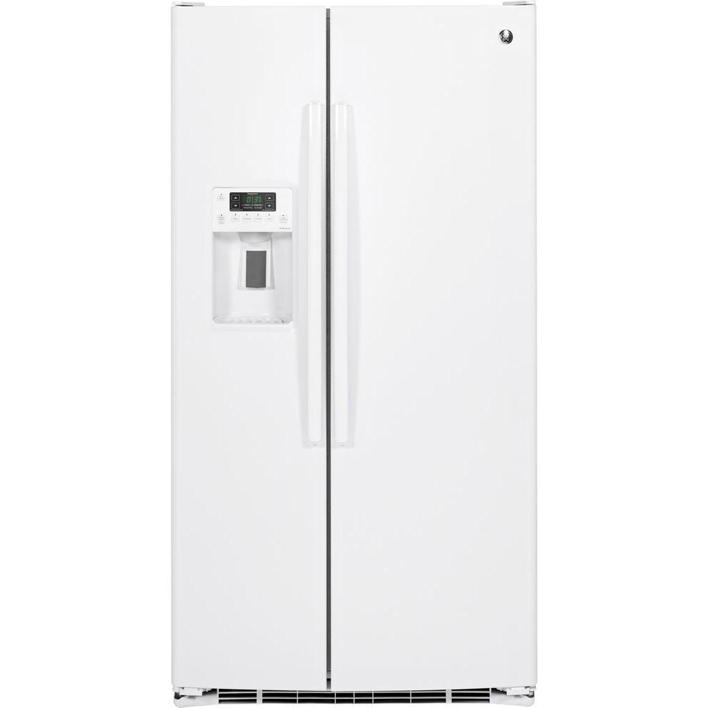 GE Adora 25.4 cu. ft. Side by Side Refrigerator in WhiteDSE25JGHWW