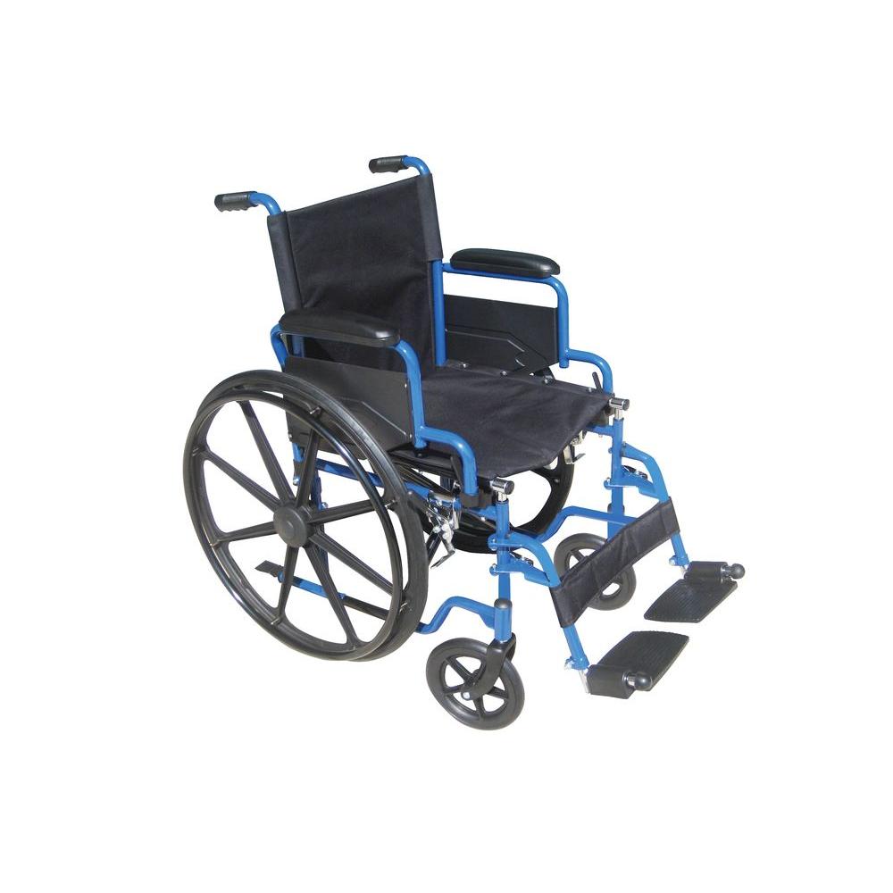 Transport/WheelchairWheelchairs K1 Product Description: BlueStreak16 inch D/L FlipBackArms,SwgFt,1/each 