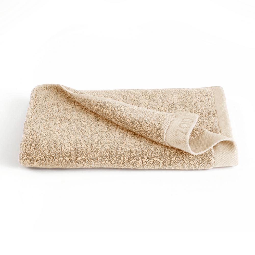 IZOD Classic Egyptian Cotton Hand Towel in Linen 079465038521 The Home Depot