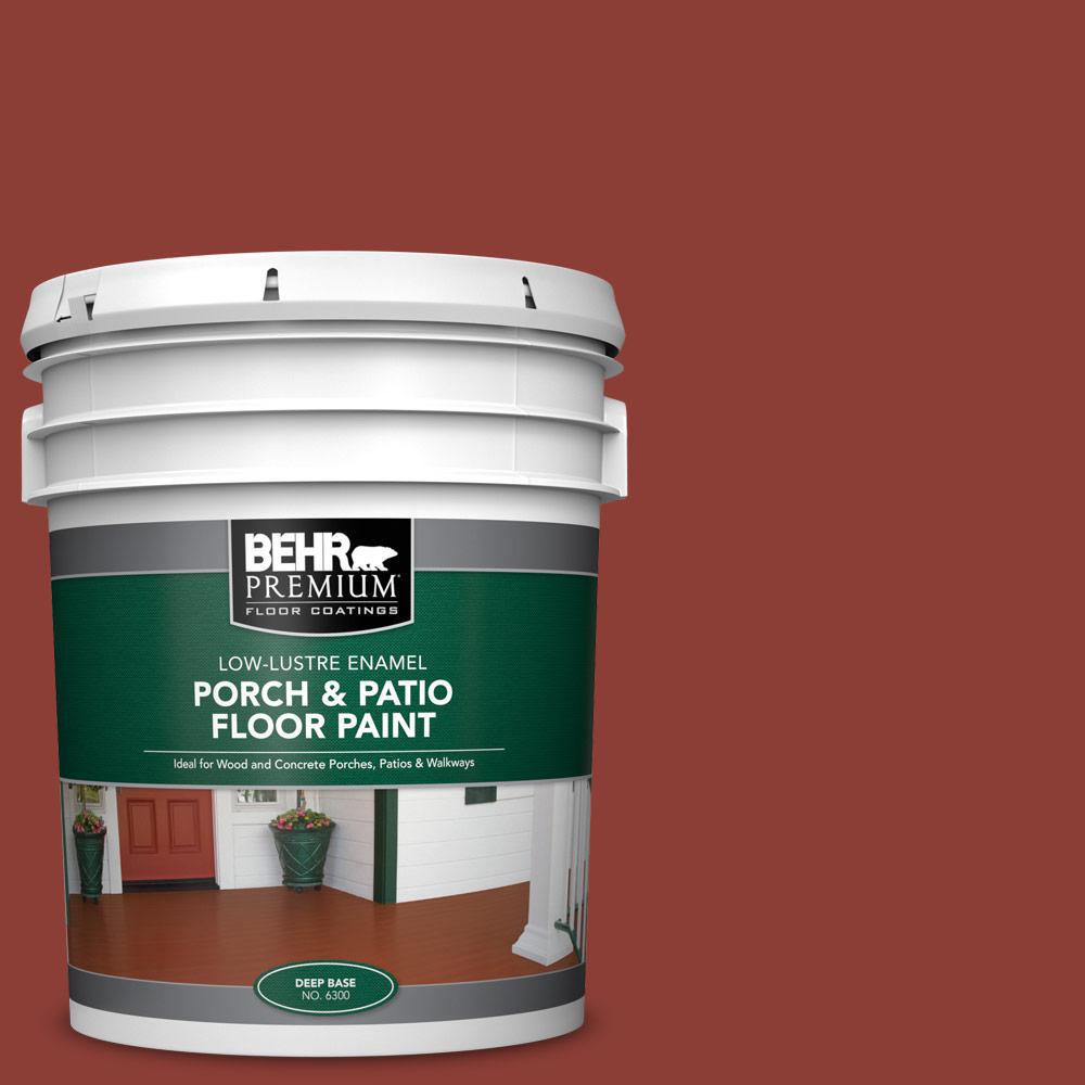 BEHR Premium 5 gal. PFC10 Deep Terra Cotta LowLustre Enamel Interior