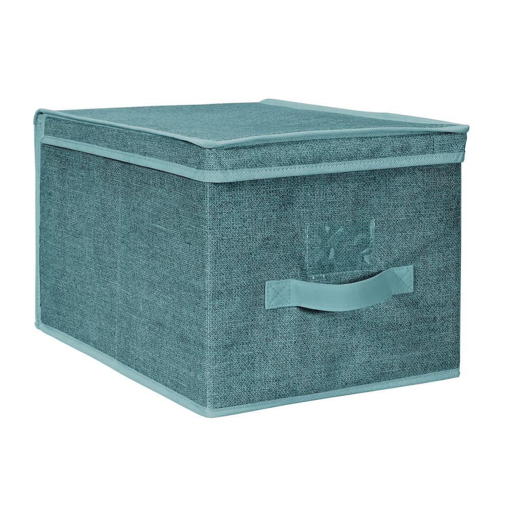 Simplify Large Storage Box 25421 Dustyblue The Home Depot Large Storage Box