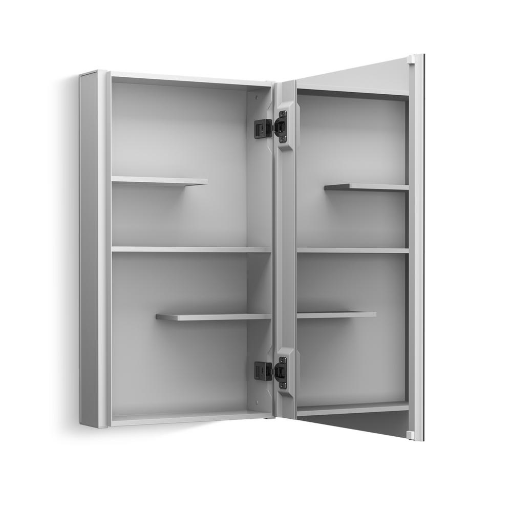 Kohler Maxstow 15 In X 24 In Frameless Surface Mount Aluminum Medicine Cabinet K 81152 La1 The Home Depot