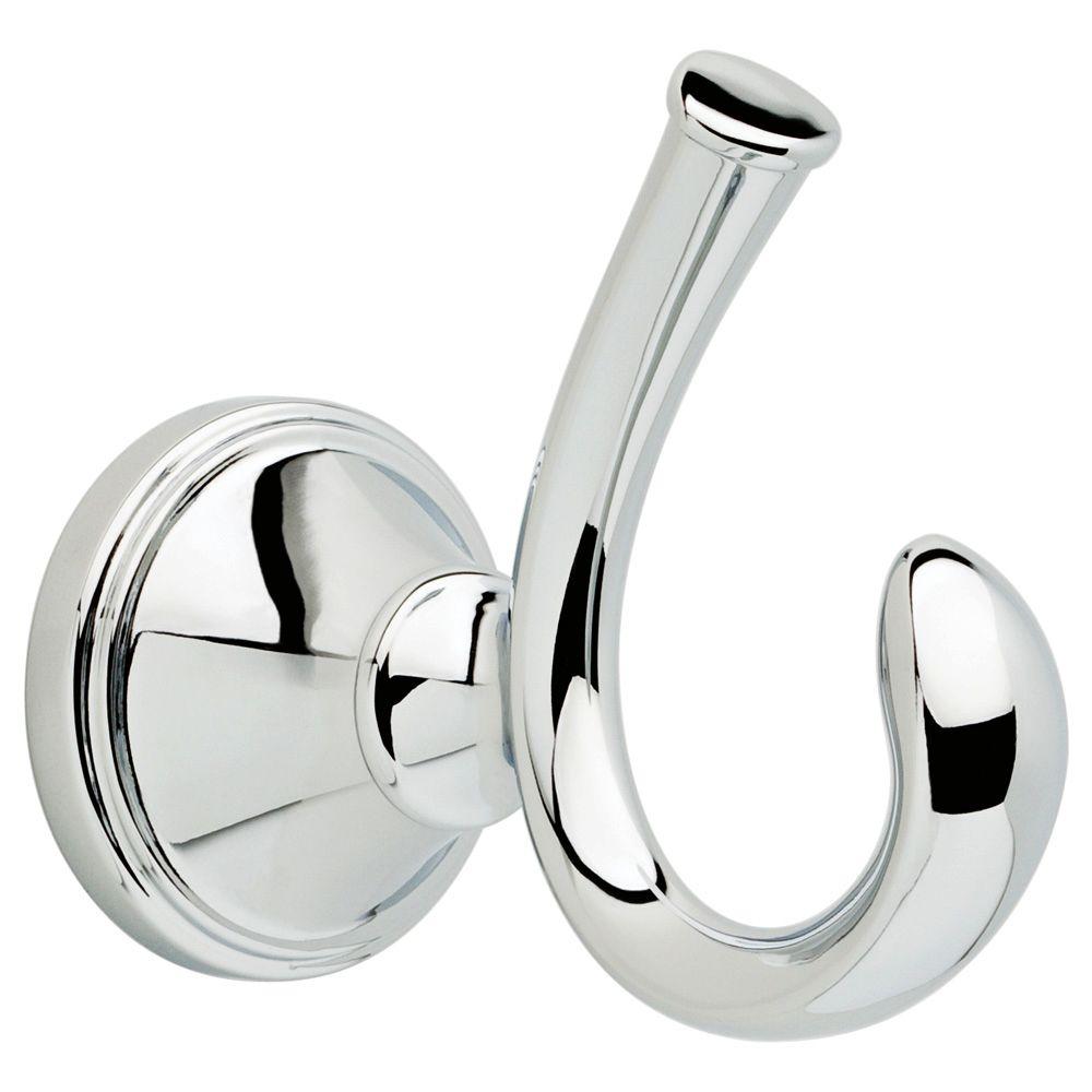 Delta Zella Double Towel Hook in Chrome70635CH The Home Depot