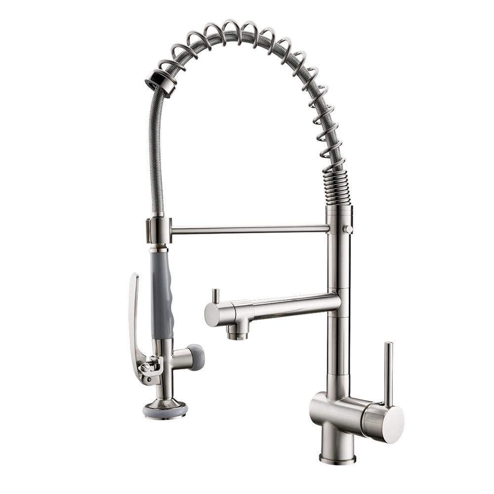 Boyel Living Contemporary SingleHandle Gooseneck PullDown Sprayer