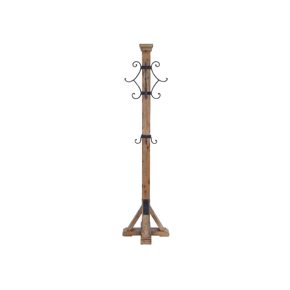 Rustic Coat Rack Entryway Furniture The Home Depot Organic Wooden Freestanding Coat Rack