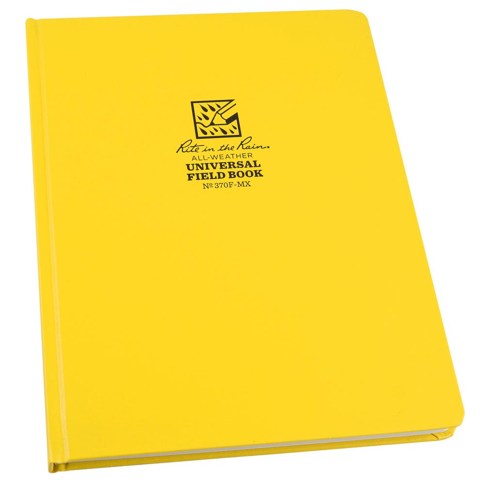 Rite in the Rain Weatherproof 8.75 in. x 11.25 in. Hard Cover Notebook ...