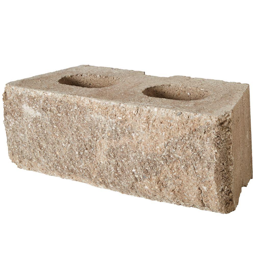 Pavestone RockWall Large 6 in. x 17.5 in. x 7 in. Pecan ...